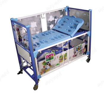 تخت اطفال مدل یک شکن مکانیکی کمد دار
