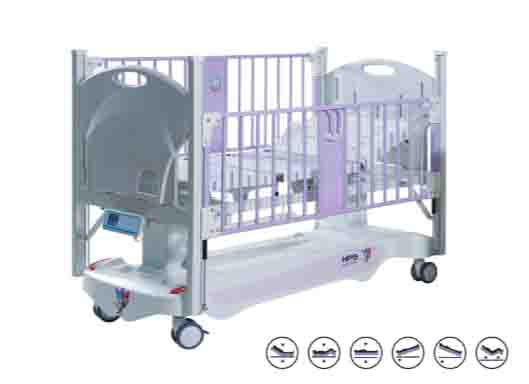 تخت کودک سه شکن الکتریکی با قابلیت تنظیم ارتفاع و چرخش