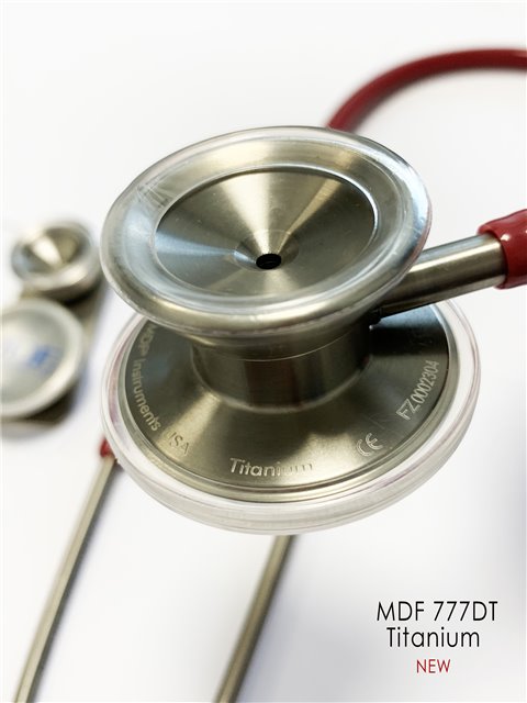 گوشی پزشکی بزرگسال و اطفال تیتانیوم مدل MDF 777 DT | می مد