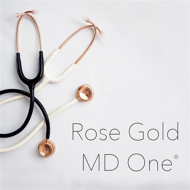 گوشی پزشکی دو طرفه دولوکس Rose Gold مدل MDF 777 RG | می مد