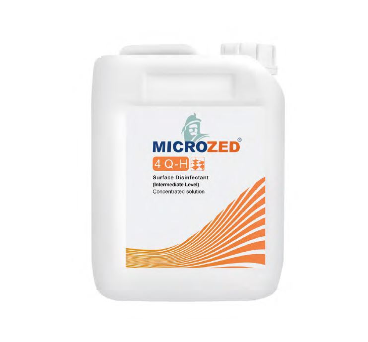 محلول ضد عفونی کننده سطوح مدل میکروزد 4Q-H