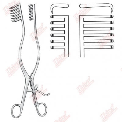 اکارتور چنگکی خودکار-لامینکتومی-آدسون دندانه دار 6x6