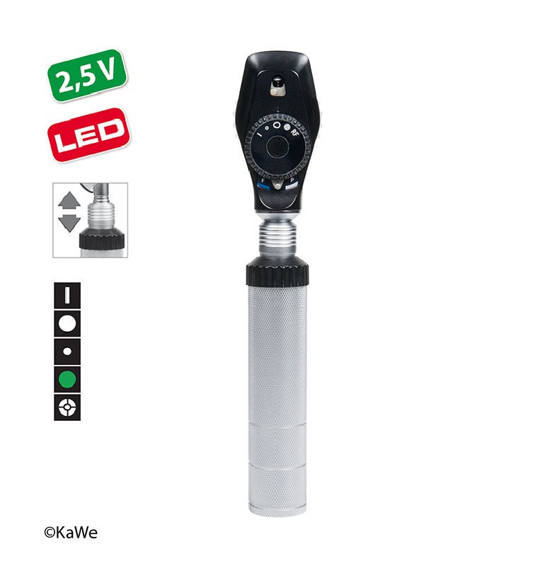 افتالموسکوپ KaWe EUROLIGHT مدل لامپ LED دار | می مد