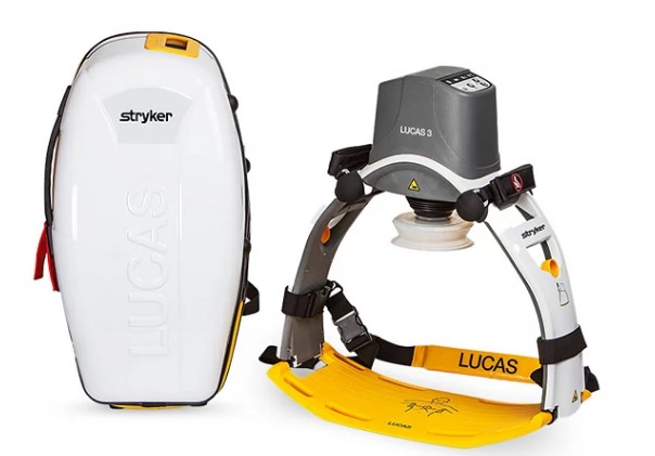 دستگاه احیای قلبی ریوی مکانیکال (CPR مکانیکال) لوکاس ۳ ساخت کمپانی STRYKER آمریکا | می مد