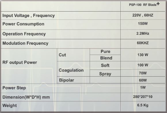 دستگاه الکتروسرجری مدل +psp-100 RF Blade | می مد