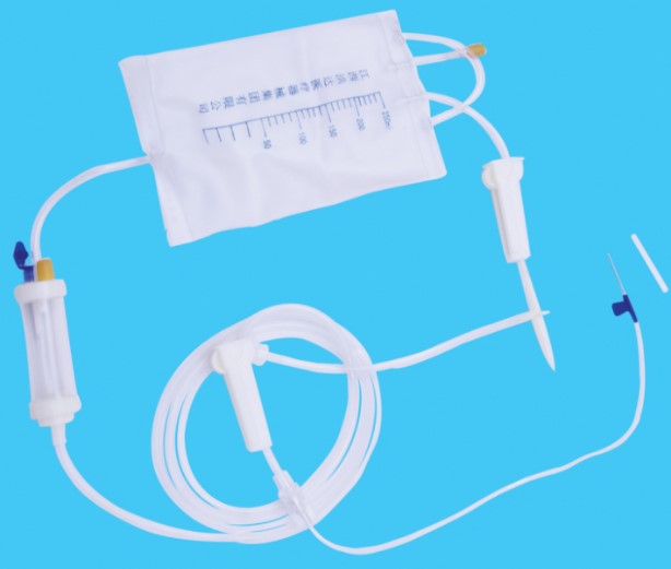 ست سرم کیسهای با فیلتر دقیق و قطع کن خودکار مایع HD (یکبار مصرف) | می مد
