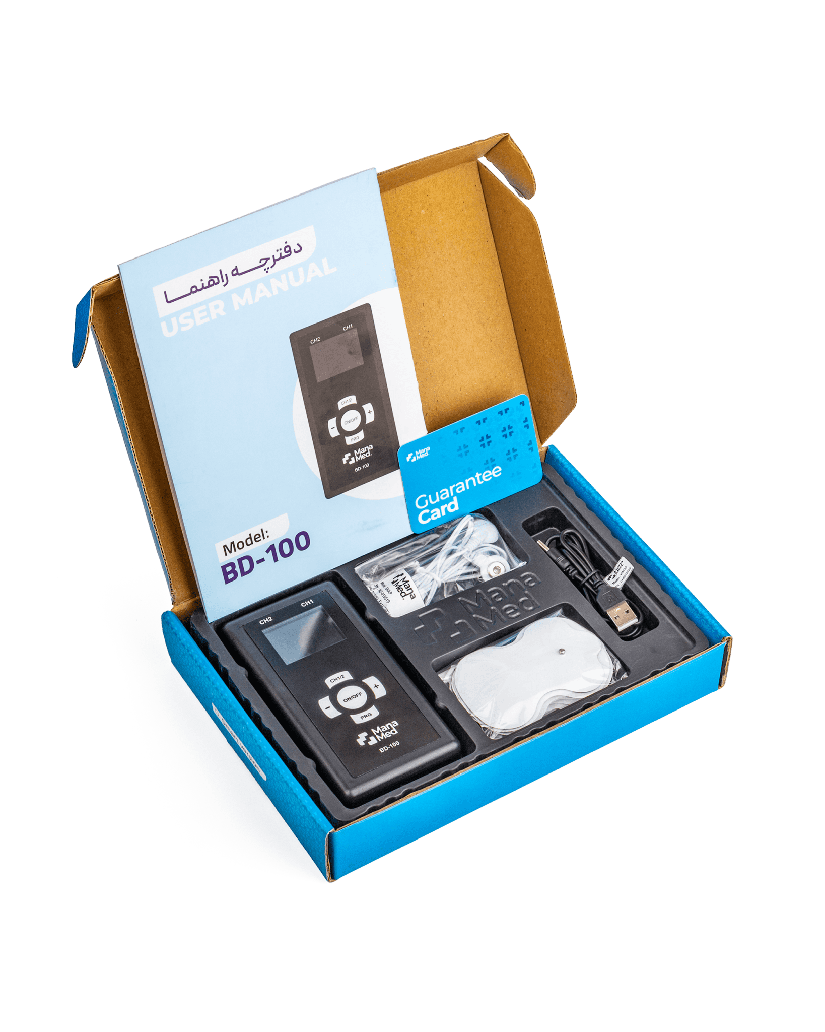 دستگاه فیزیوتراپی خانگی ایرانی مانا مد مدل BD – 100 | می مد